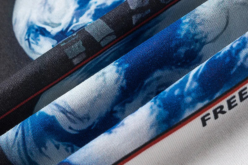 SAINT Short Sleeve Top Tees Men Woman Best Quality Space Exploration Cartoon Photo O-Neck Versatile T Shirt Street King Limited