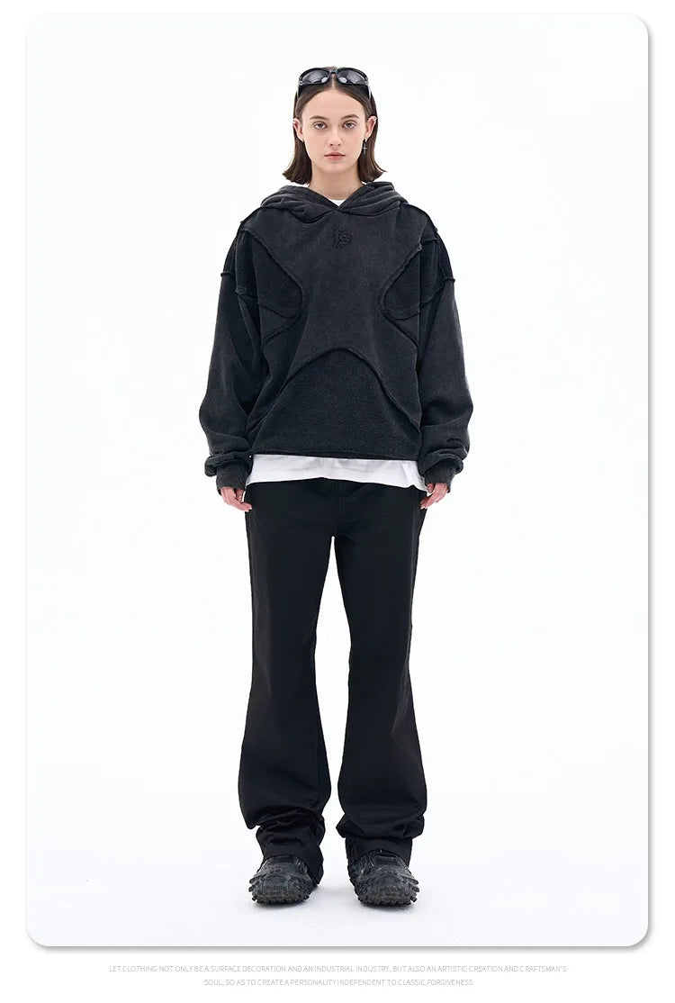 Reverse design process solid color hoodie Street King Limited