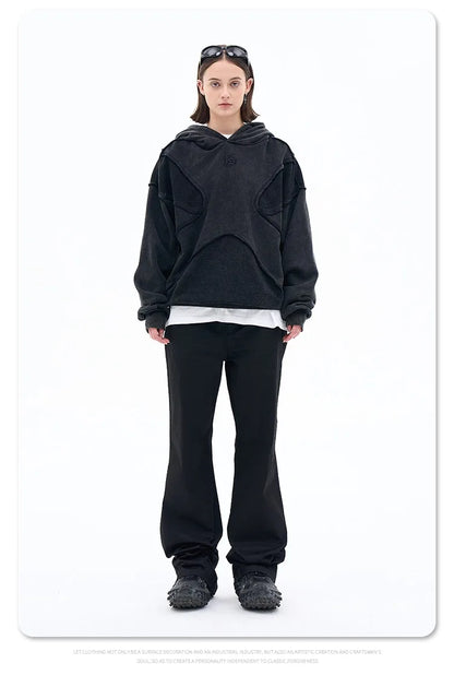 Reverse design process solid color hoodie Street King Limited