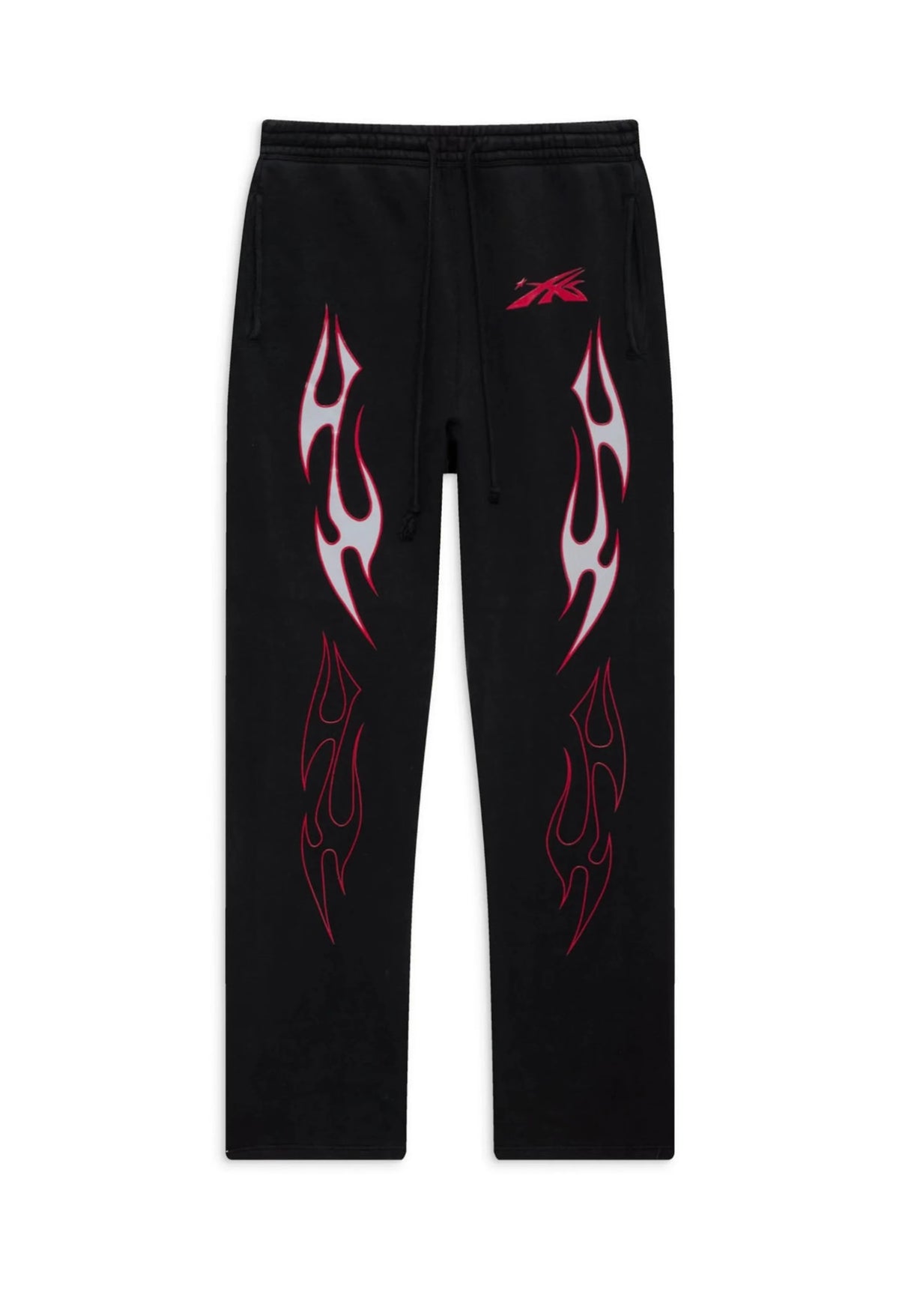 new arrival hs studios airbrushed skull print high street cotton winter pants sport casual pants unique default style 4689