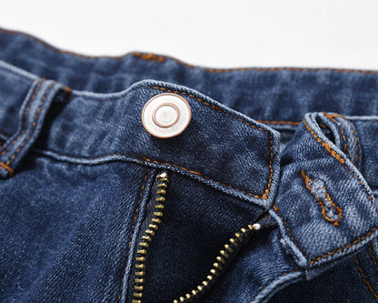 harajuku cut hole ripped patchwork blue jeans for men straight retro streetwear casual denim pants oversized loose trousers unique jeans style 1097