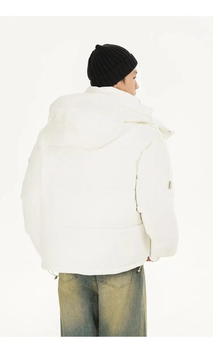 men women winter fashion loose casual cotton padded hooded parkas jacket campus boy gril thicken warm snow coat outerwear unique default style 1064