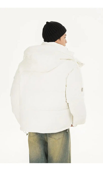 men women winter fashion loose casual cotton padded hooded parkas jacket campus boy gril thicken warm snow coat outerwear unique default style 1064