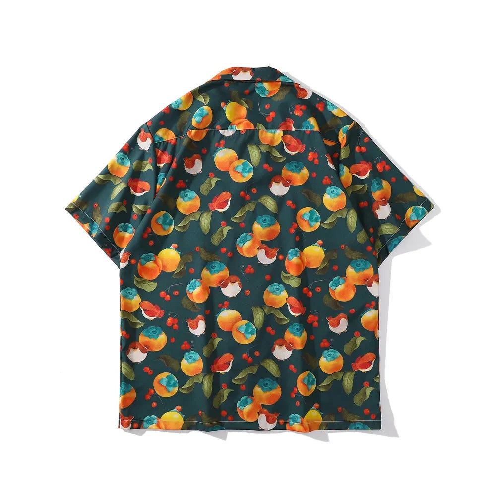 Dark Icon Full Printed Men's Shirt Short Sleeve 2022 Summer Thin Material Polo Shirt Street King Limited