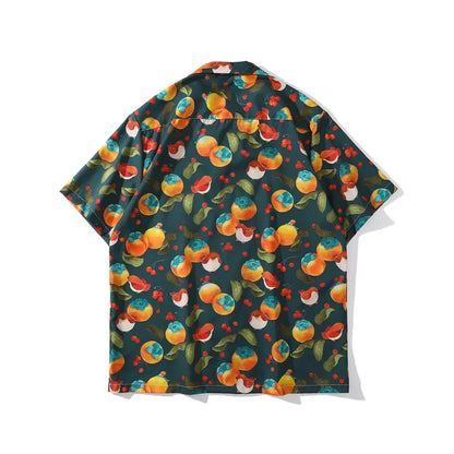 Dark Icon Full Printed Men's Shirt Short Sleeve 2022 Summer Thin Material Polo Shirt Street King Limited