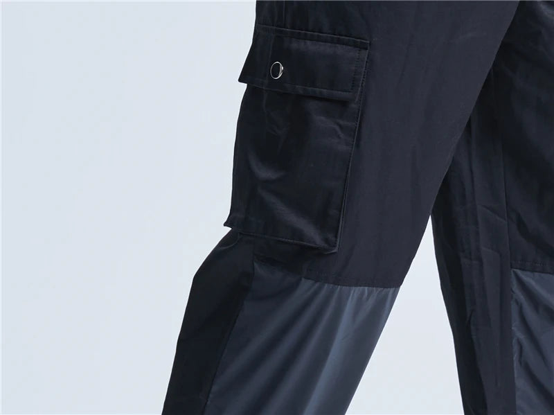 rainbowtouches patchwork men drawstring casual harajuku pants oversize sport streetwear jogging sportswear mens tracksuits unique default style 378