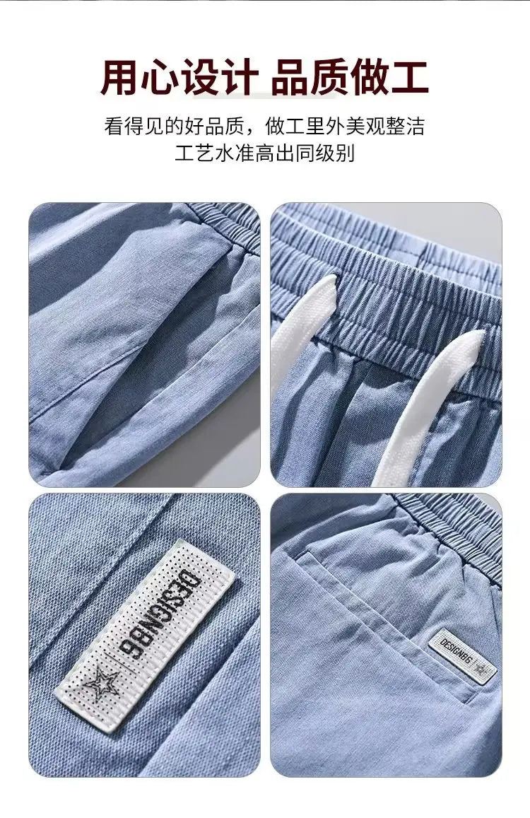 Men's Pants Shorts Thin Harajuku Casual Elastic Waist Sweatpants Male Short 2024 Summer Jogger Streetwear Breathable shorts Street King Limited