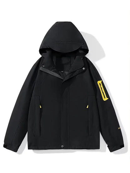 new colorblock pocket zip up hooded outdoor jackets for men fashion waterproof casual bomber jacket y2k motorcycle veste homme unique default style 136