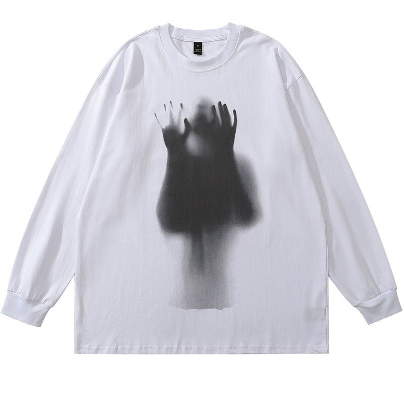 "Ghost Hands" Unisex Men Women Streetwear Graphic Sweatshirt Daulet Apparel