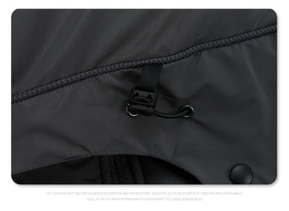 Brand New 2023 Mens Ninja Functional Dual Zipper Parkas Windproof Hooded Jacket Puffers Pockets Outdoor Work Coats Thicken #633 Street King Limited