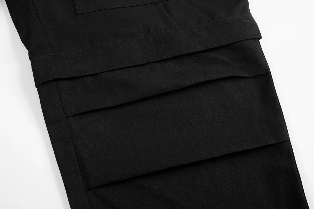 y2k knee detachable multi pockets camouflage cargo pants mens streetwear patchwork baggy overall ropa hombre oversized trousers unique cargo style 2408