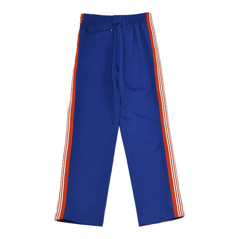 good quality brown motion casual pants men woman lovers trend side edge weaving embroidery drawstring loose trousers unique default style 4842