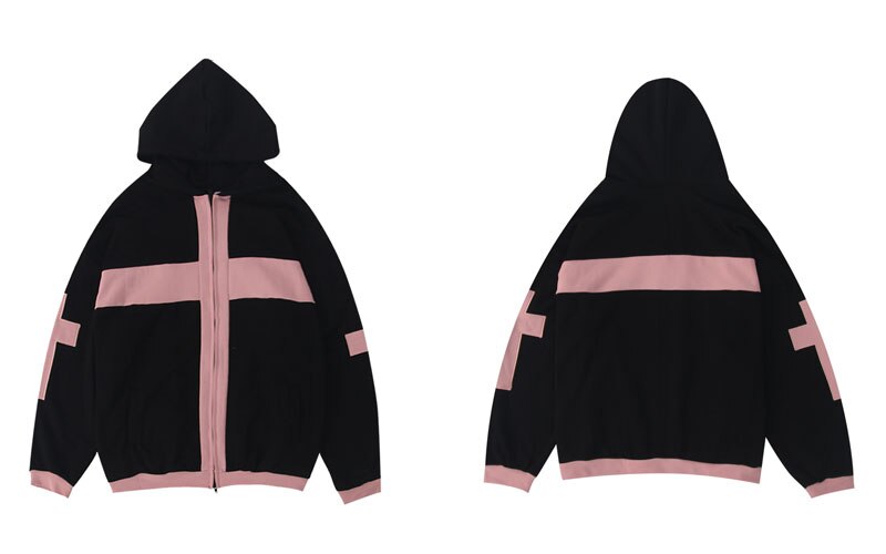 "Criss Cross" Unisex Men Women Streetwear Graphic Hoodie Daulet Apparel