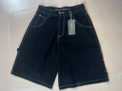 Shorts skateboarding trend mens and womens universal jeans cropped pants joggers skinny men hip hop  harajuku cargo pants Street King Limited