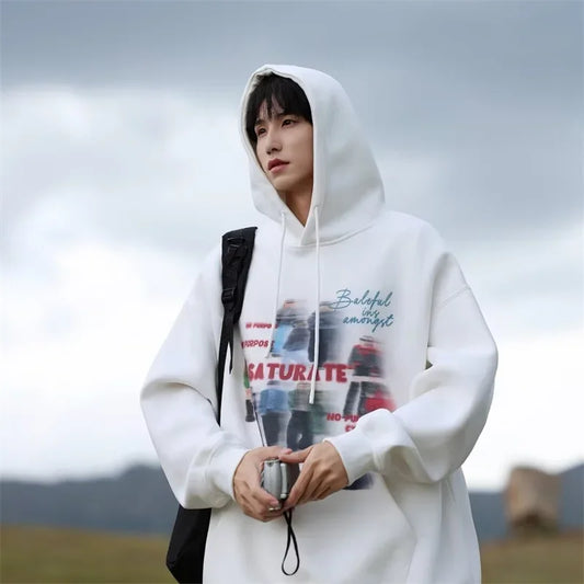Skatercore Flame Bold Hoodie Layered Streetwear Staple