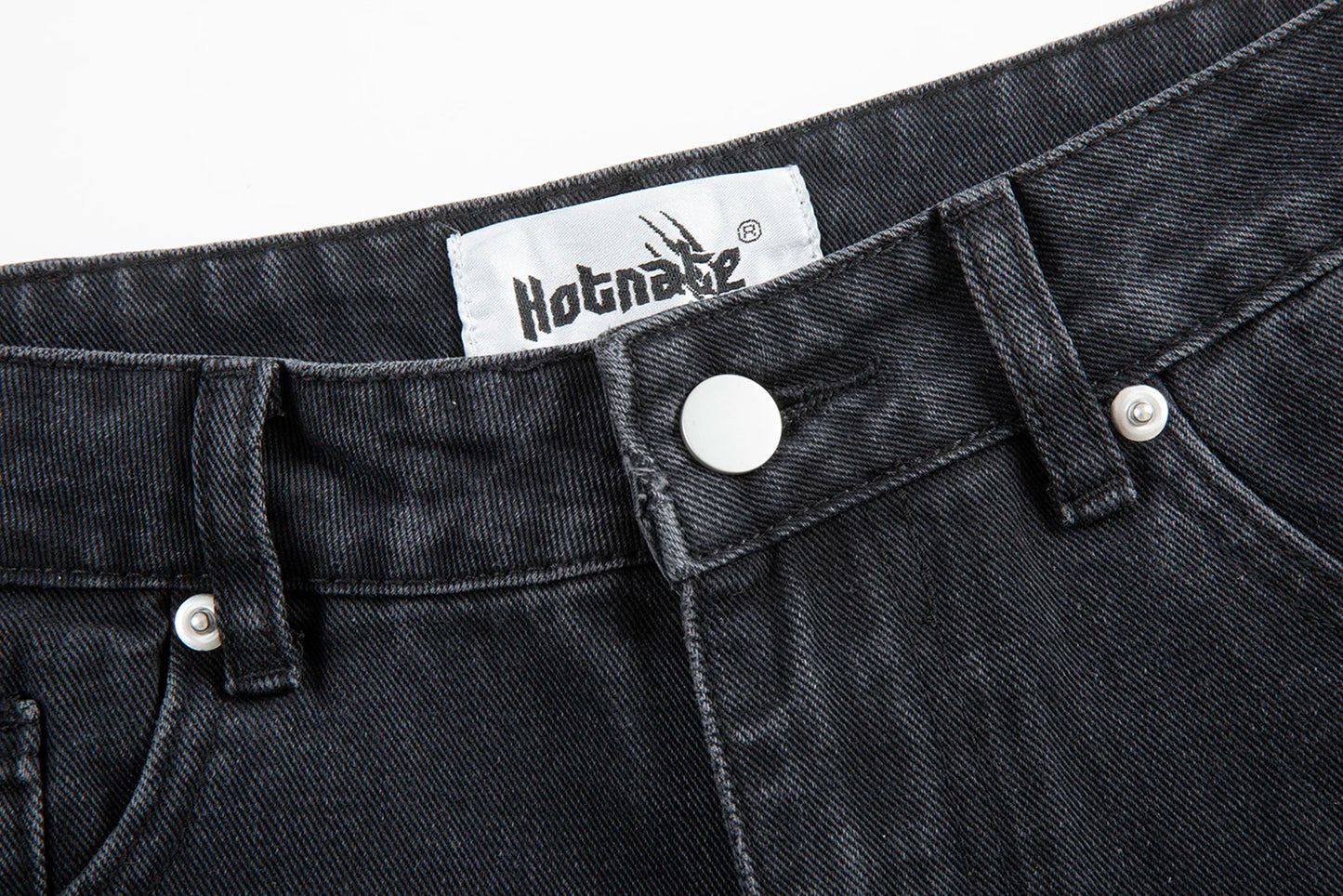 Feet Ink Painted Washed Black Jeans for Men Straight Retro Baggy Casual Cargo Pants Pantalones Hombre Oversized Denim Trousers Street King Limited