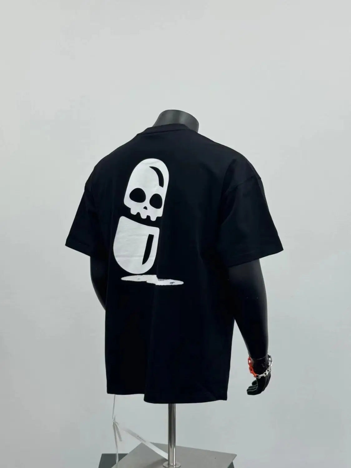 Heavy cool T-shirt pure cotton trendy brand new printed short-sleeved summer American ins loose trendy casual men clothing tops Street King Limited