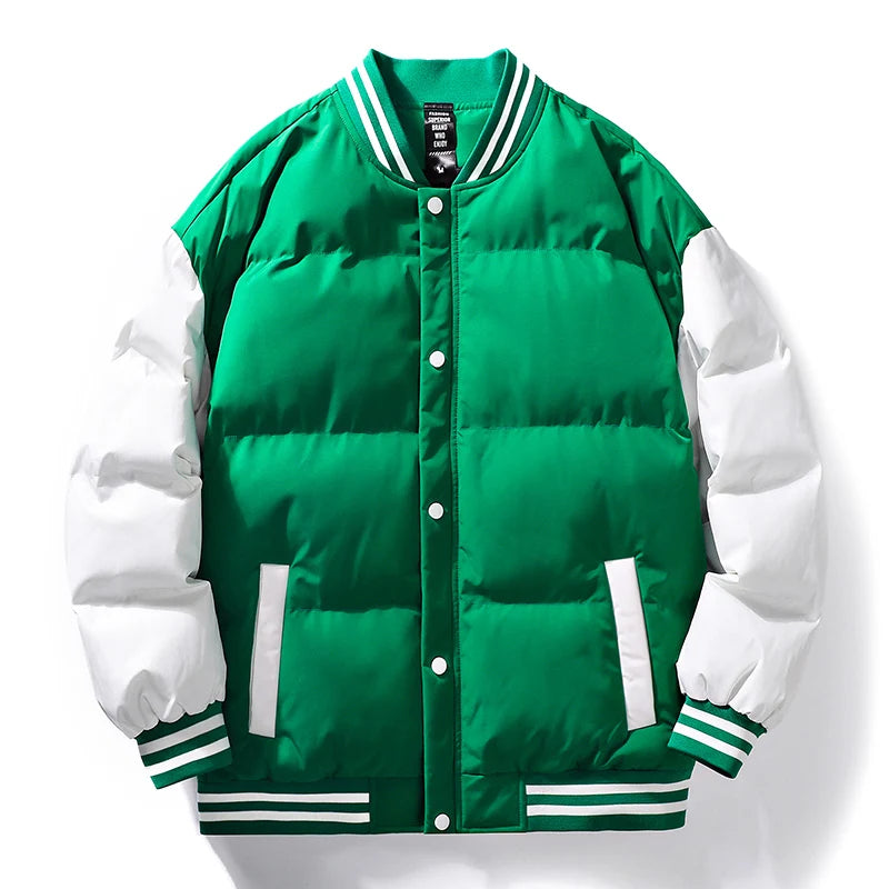 men puffer jacket winter outdoor thick quality coat male bubble bomber coat for men unique default style 4487