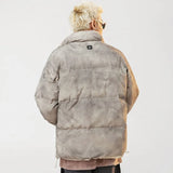 Men's Retro Parka Street Hip-Hop Harajuku Jacket Oversized Thickened Loose Down Jacket Couple Style Tie-Dye Parka Coats Street King Limited