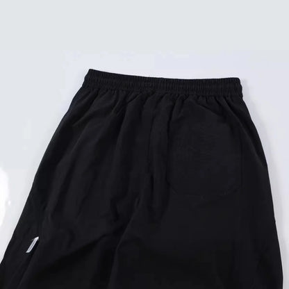 men black sports pants y2k striped patchwork joggers baggy pants hip hop casual drawstring waist quick drying trousers casual joggers