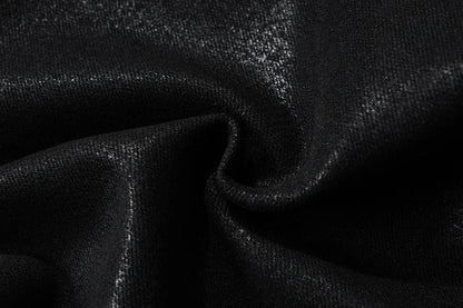 y2k streetwear wax leather strecth jeans for men and women ropa hombre baggy flare pants oversized straight denim trousers 1 unique jeans style 335