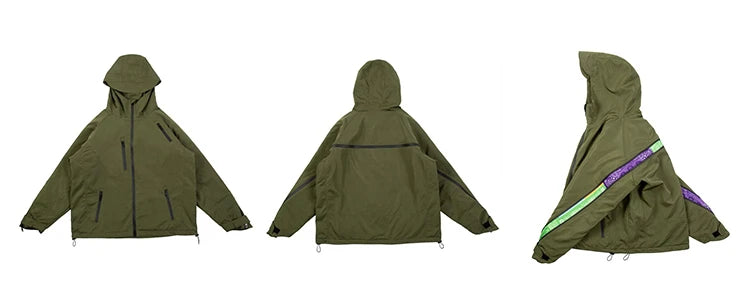 men hip hop streetwear jacket paisley zip up patchwork windbreaker cargo cotton padded coat hooded track jacket tactical outwear unique cargo style 4810