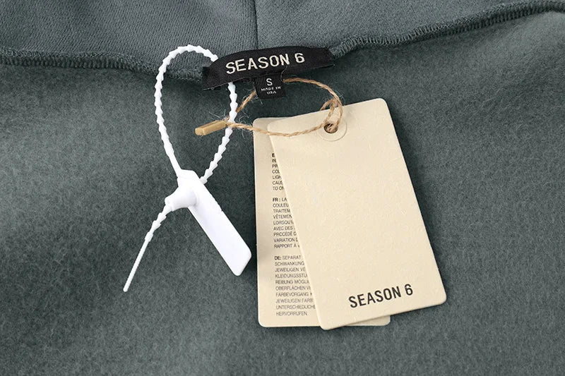 Best Quality Kanye West Hoodies Men Woman Chaopai Plush Shoulder Drop Lovers Loose Casual Solid Color Pullover Sweatshirts Street King Limited