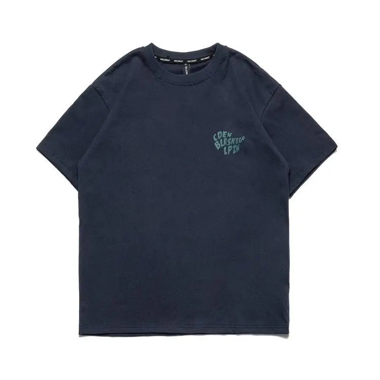 American trendy brand printed T-shirt for men summer new pure cotton couple T-shirt short-sleeved women's loose casual y2k tops Street King Limited