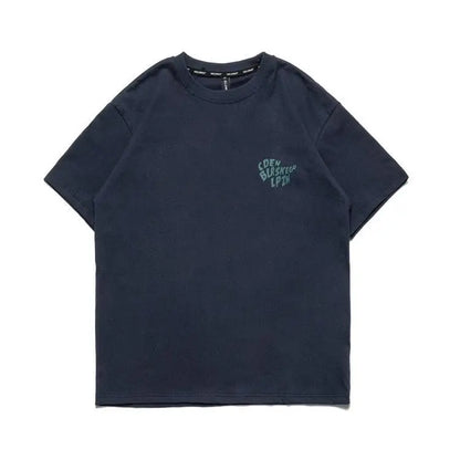 American trendy brand printed T-shirt for men summer new pure cotton couple T-shirt short-sleeved women's loose casual y2k tops Street King Limited