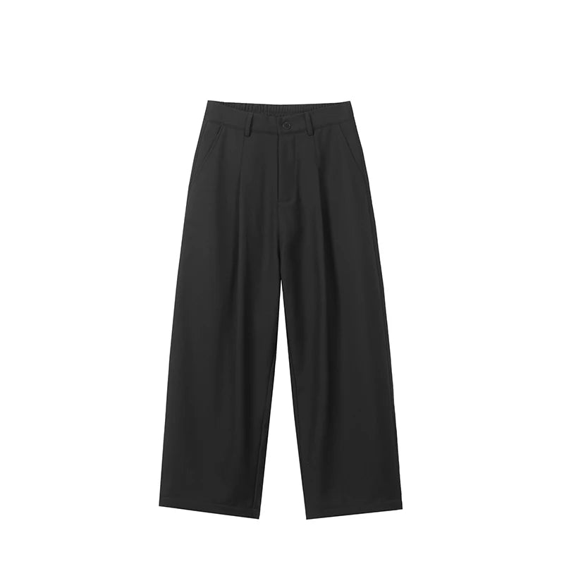 autumn winter plus velvet casual trouser men fashion loose thicken straight suit pant office man trousers unique default style 2179