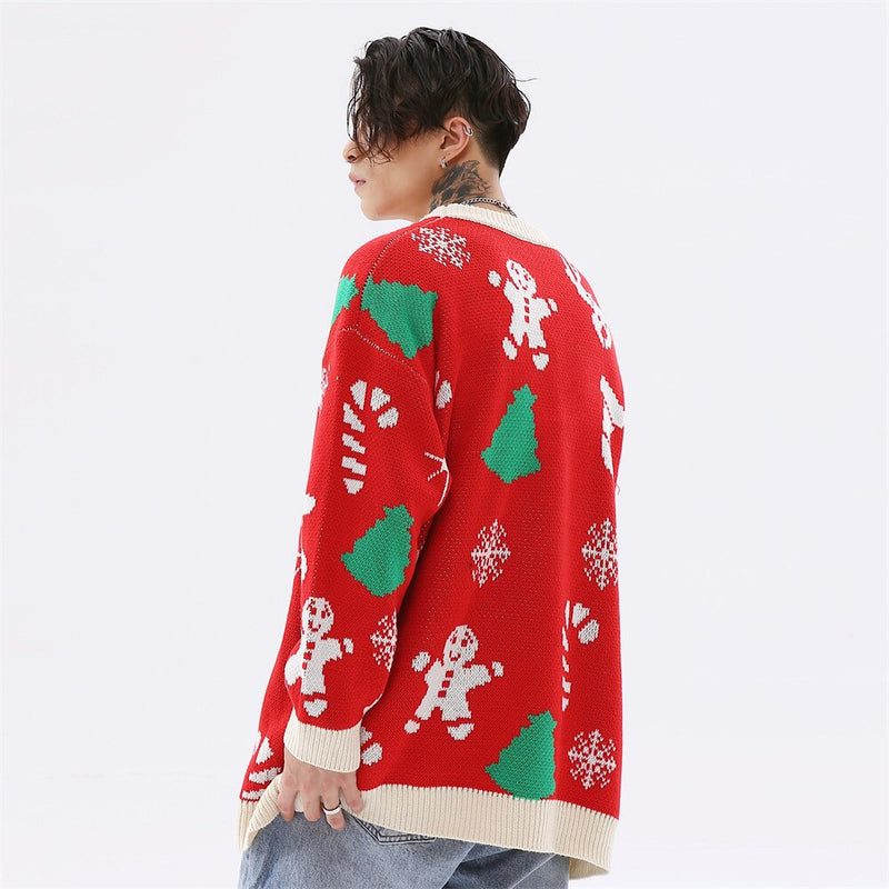 "Merry Christmas" Unisex Men Women Streetwear Graphic Sweater Daulet Apparel