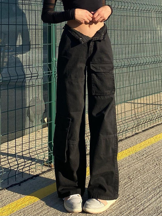 "Rebel" Unisex Men Women Streetwear Denim Pants Daulet Apparel