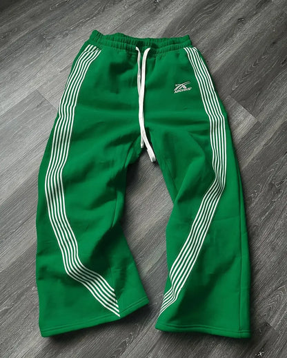 retro harajuku hip hop american y2k new casual pants side striped casual pants mens womens street drawstring high waist pants clean everyday pants