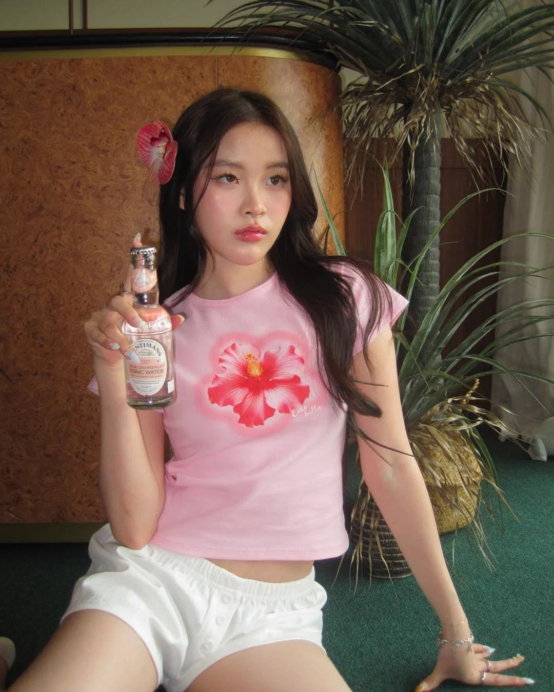Retro 2000s flower pattern T-Shirt Summer Vintage Gothic Crop Tops Letter printed Y2K Streetwear Grunge Short Sleeve Baby tee Street King Limited