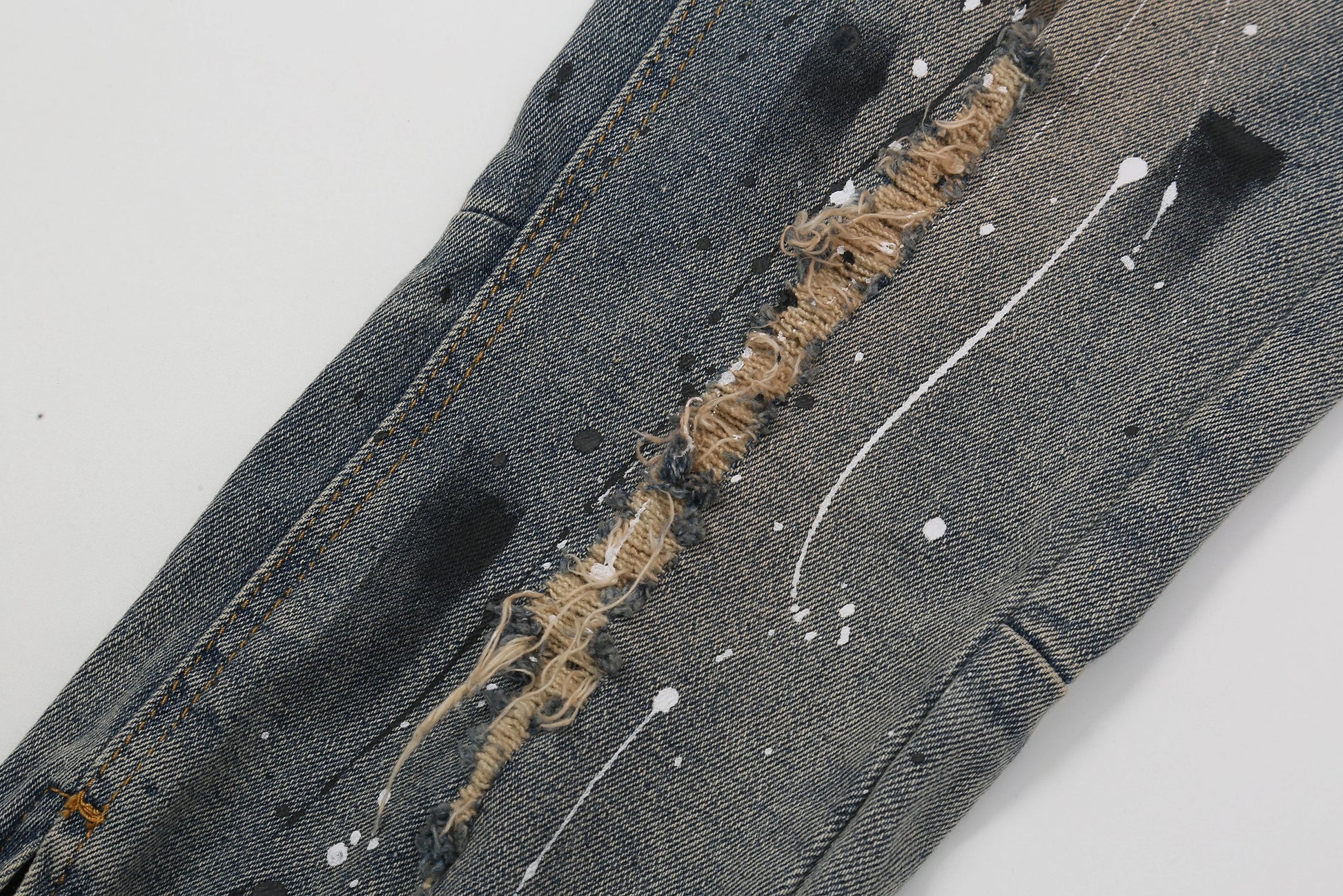 bottom zipper destroyed jeans skinny jeans ripped slim men biker jeans fashion graffiti printed streetwear hip hop pants joggers unique joggers style 5136