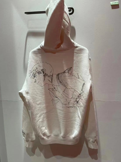 New Luxury 2023 Undercover EVA Don't Run away Pullover Hoodies Hoody hooded Sweatshirts velvet Cotton Thick Fleece US Size R044 Street King Limited