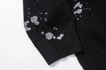 2023 Men Fashion Knitted Sweater Letter Printed Harajuku Oversized Hip Hop Sweaters Fall Winter Loose Jumper Pullovers Street King Limited