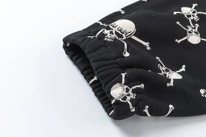 new 2023 hot luxury men classic skull head black saint comfortable cotton parkour sweat casual pants sweatpants 710 sporty tapered joggers