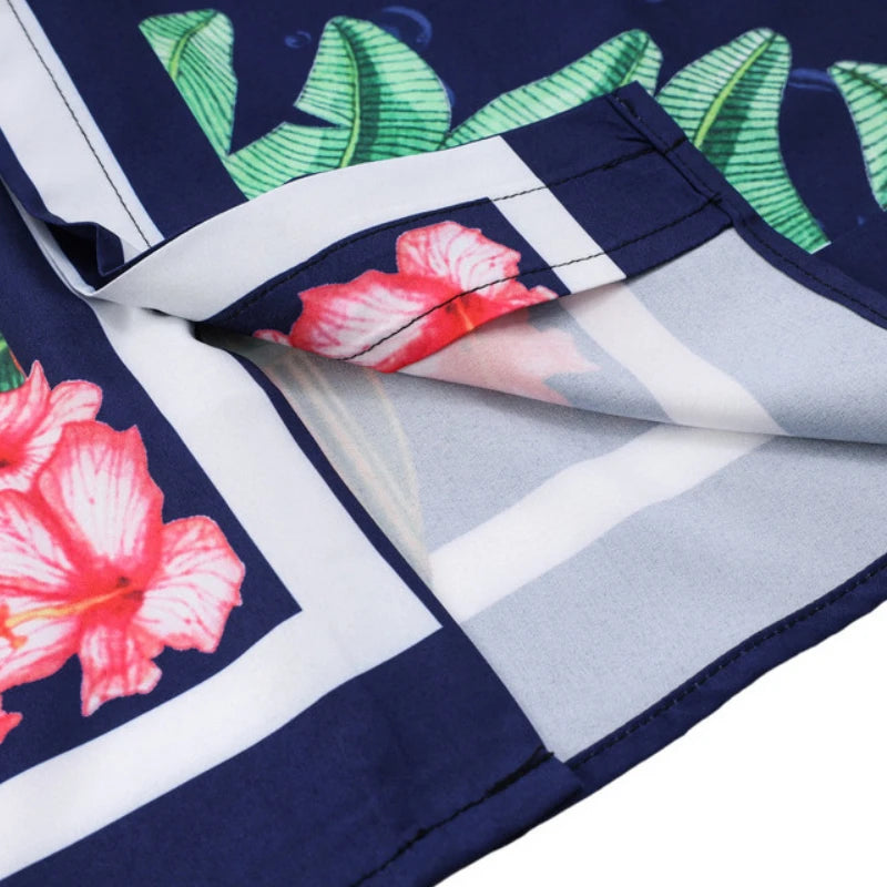 2 Pieces Sets Harajuku Printed Short Sleeves Shirts and Elastic Waist Shorts Joggers Summer Beach Streetwear Hip Hop Mens Sets Street King Limited