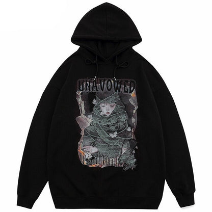 "Bow Down" Unisex Men Women Streetwear Graphic Hoodie Daulet Apparel