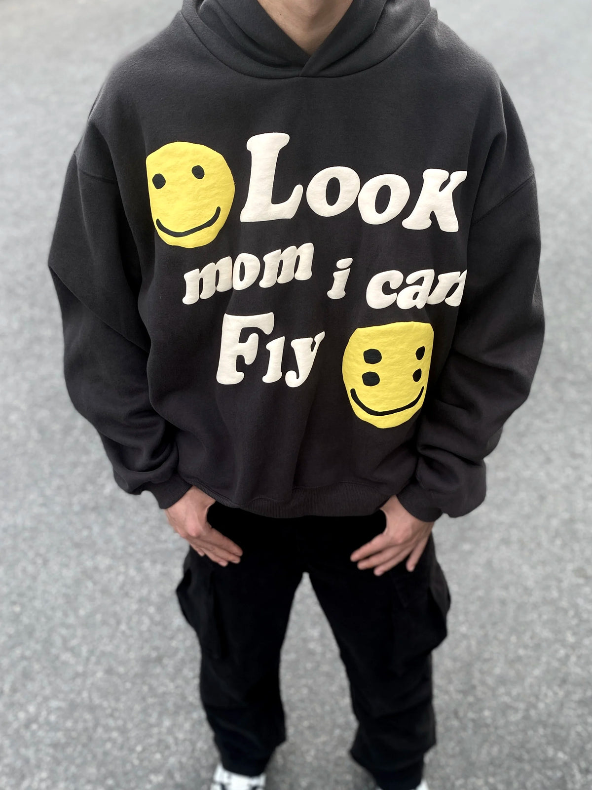 Hotselling KANYE CPFM Letter Foam Print Quality Cotton High-Street Loose Casual Hooded Sweatshirt Hoodies For Men Street King Limited