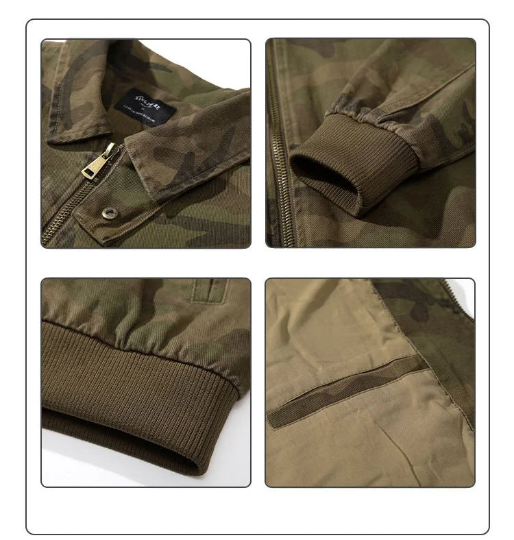 camouflage cargo motorcycle jacket men streetwear hip hop fashion retro loose casual short bomber jacket girl boyfriend coat unique cargo style 698