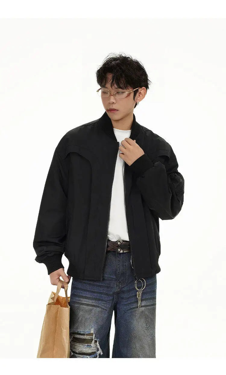 spring autumn cleanfit bomber jacket men streetwear fashion loose casual hip hop short cargo motorcycle jacket women coat unique cargo style 466