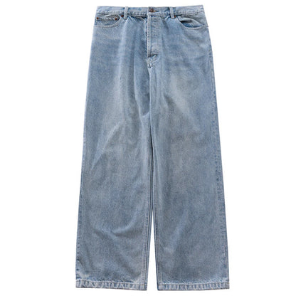 hi street blue jeans men loose wide leg denim pants vintage harajuku streetwear jeans trousers for male unique jeans style 5190