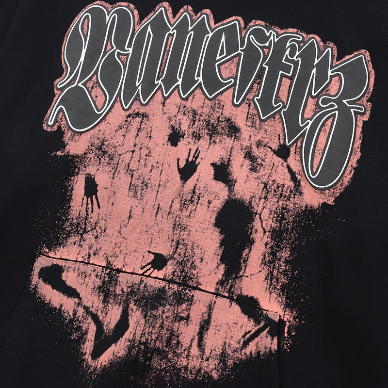 "Black Market" Unisex Men Women Streetwear Graphic Hoodie Daulet Apparel