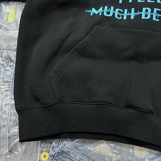 Printed fleece crack hoodie Street King Limited