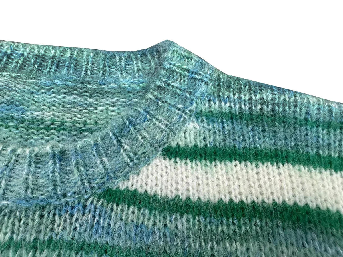 New 2023 Men Luxury Striped Colorful Mohair Gentleman Classic Cotton Knit Casual Sweaters Pullover Asian Size High Drake #527 Street King Limited