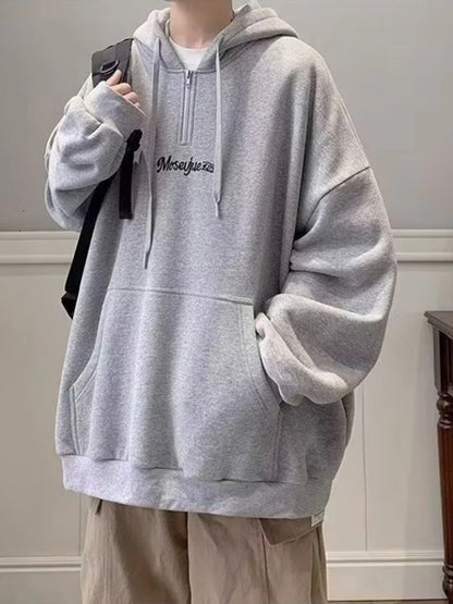 Minimalist Fall Street Hoodie Oversized Bold Fit