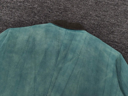 new 2023 gentleman men long season 6 kanye west stonewashed old denim baseball coats jackets abstract digital coat warm 498 unique jeans style 3304