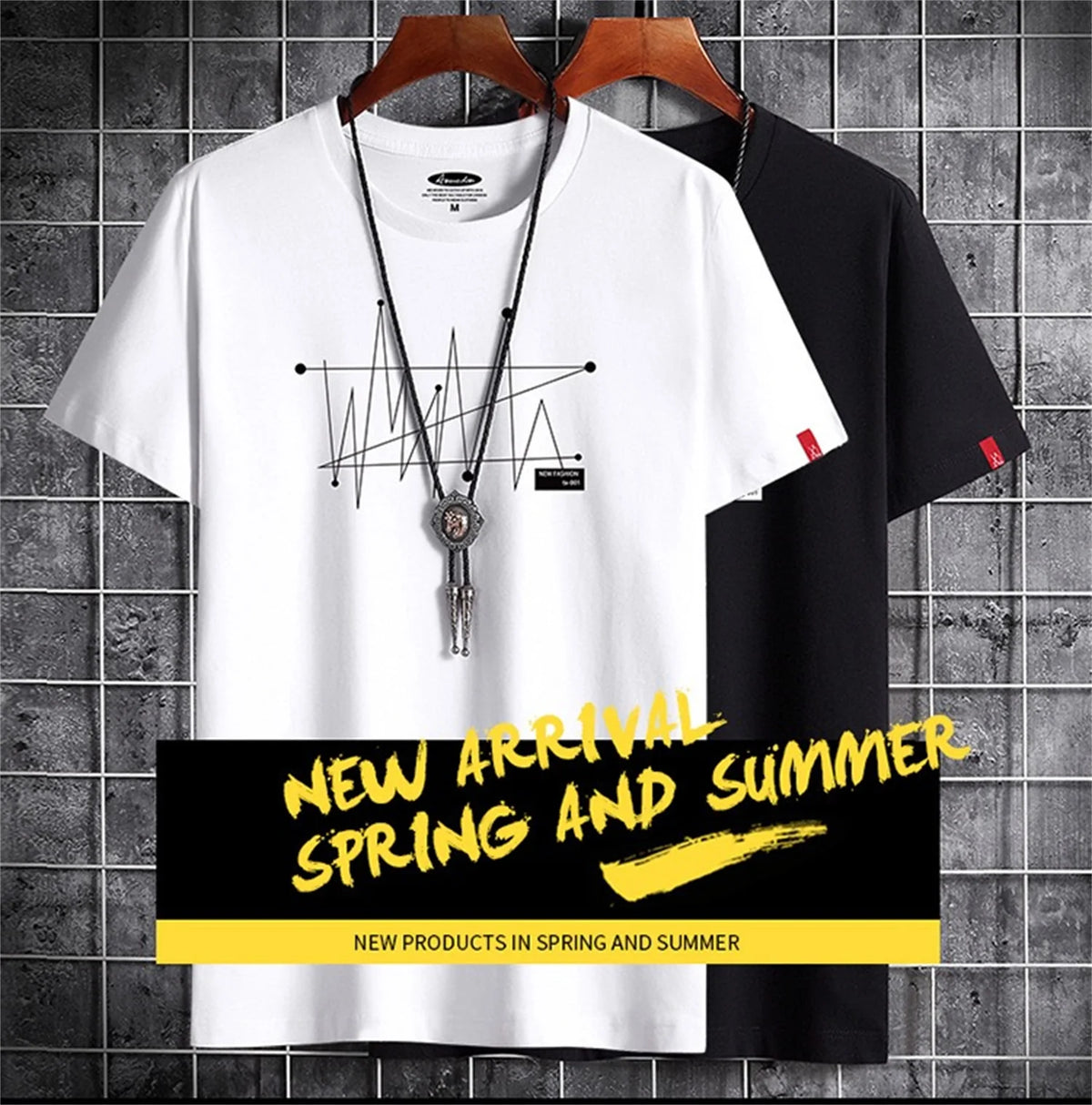 New Hotselling Summer Cotton Trend Print Round Neck Casual Tops T-Shirt Street King Limited
